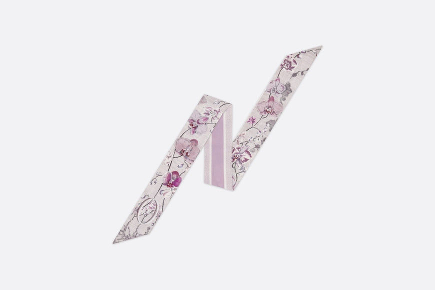 ABCDior O Orchidée - Ombre Mitzah Scarf • Ivory Multicolor Silk Twill