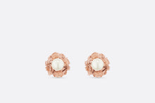 Load image into Gallery viewer, Dior Tribales Earrings • Matte Pink-Finish Metal and White Resin Pearls
