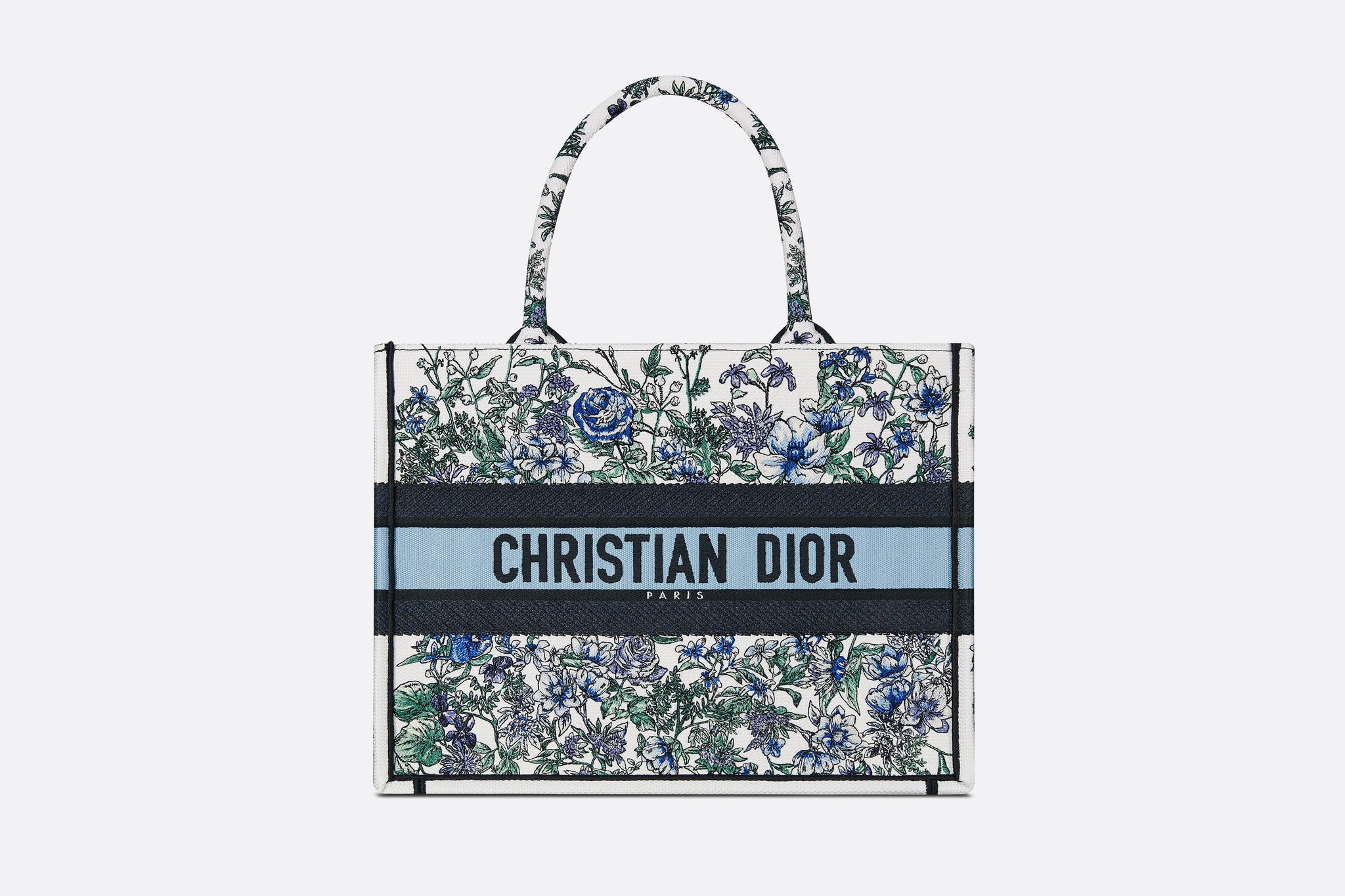 Christian Dior 2021 Book Tote Medium Floral Canvas