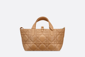 Small Dior Toujours Bag • Medium Tan Macrocannage Calfskin