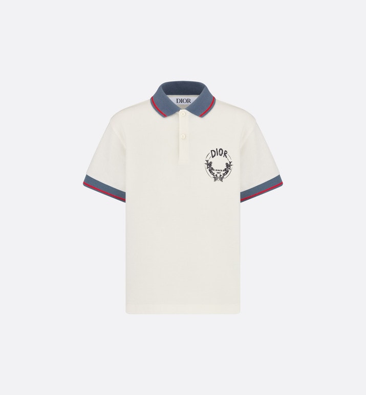 Kid's Polo Shirt • Ivory Cotton Piqué – Dior Couture UAE