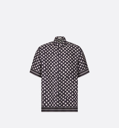 Short-Sleeved Shirt • Gray Silk Twill