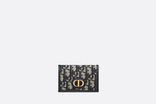 Load image into Gallery viewer, XS 30 Montaigne Wallet • Blue Dior Oblique Jacquard
