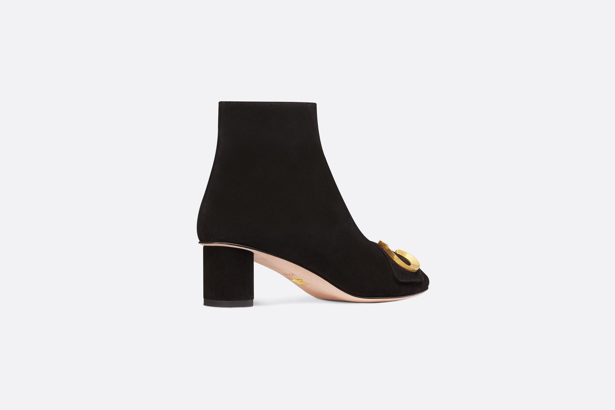 C'est Dior Heeled Ankle Boot Black Patent Calfskin