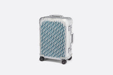 Load image into Gallery viewer, DIOR AND RIMOWA Carry-On Luggage • Gradient Blue Dior Oblique Aluminum
