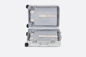 DIOR AND RIMOWA Carry-On Luggage • Gradient Blue Dior Oblique Aluminum