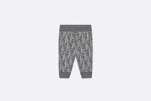 Load image into Gallery viewer, Baby Track Pants • Deep Gray and Gray Dior Oblique Wool and Cashmere-Blend Knit Jacquard
