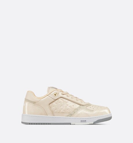 B27 Low-Top Sneaker • Cream Patent Calfskin and Dior Oblique Gravity Leather