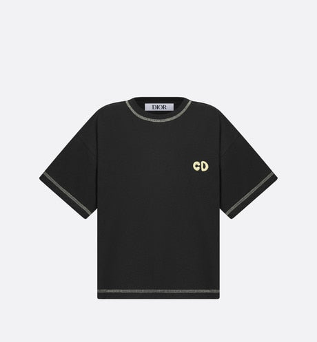 Kid's T-Shirt • Black Cotton Jersey