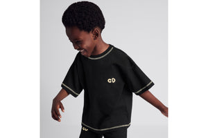 Kid's T-Shirt • Black Cotton Jersey