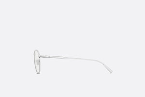 DiorBlackSuit S2U • Silver Metal Square Glasses with Blue Light Filter