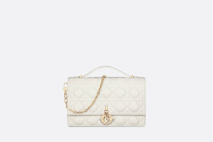 Miss Dior Top Handle Bag • Latte Cannage Lambskin