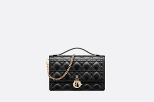 Miss Dior Top Handle Bag • Black Cannage Lambskin