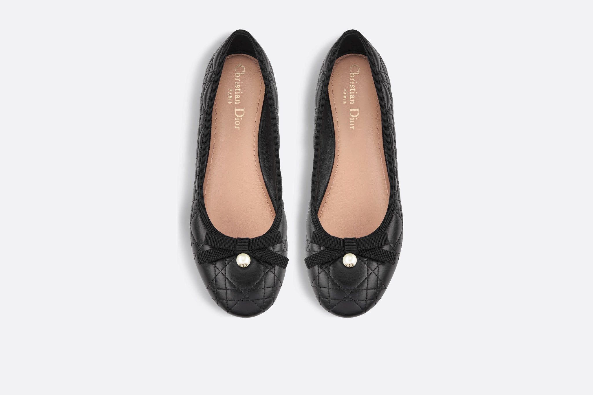 Dior Ballet Flat • Black Quilted Cannage Calfskin – Dior Couture UAE