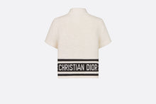 Load image into Gallery viewer, Short-Sleeved Dior Marinière Jacket • White and Black Cotton and Silk Knit
