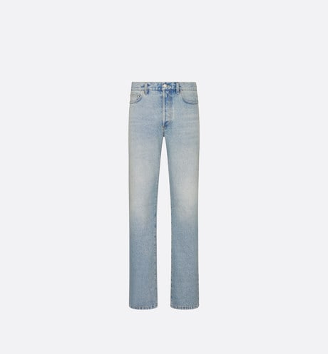 Long Regular Jeans • Light Blue Cotton Twill