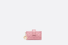 Load image into Gallery viewer, Lady Dior 5-Gusset Card Holder • Melocoton Pink Patent Cannage Calfskin
