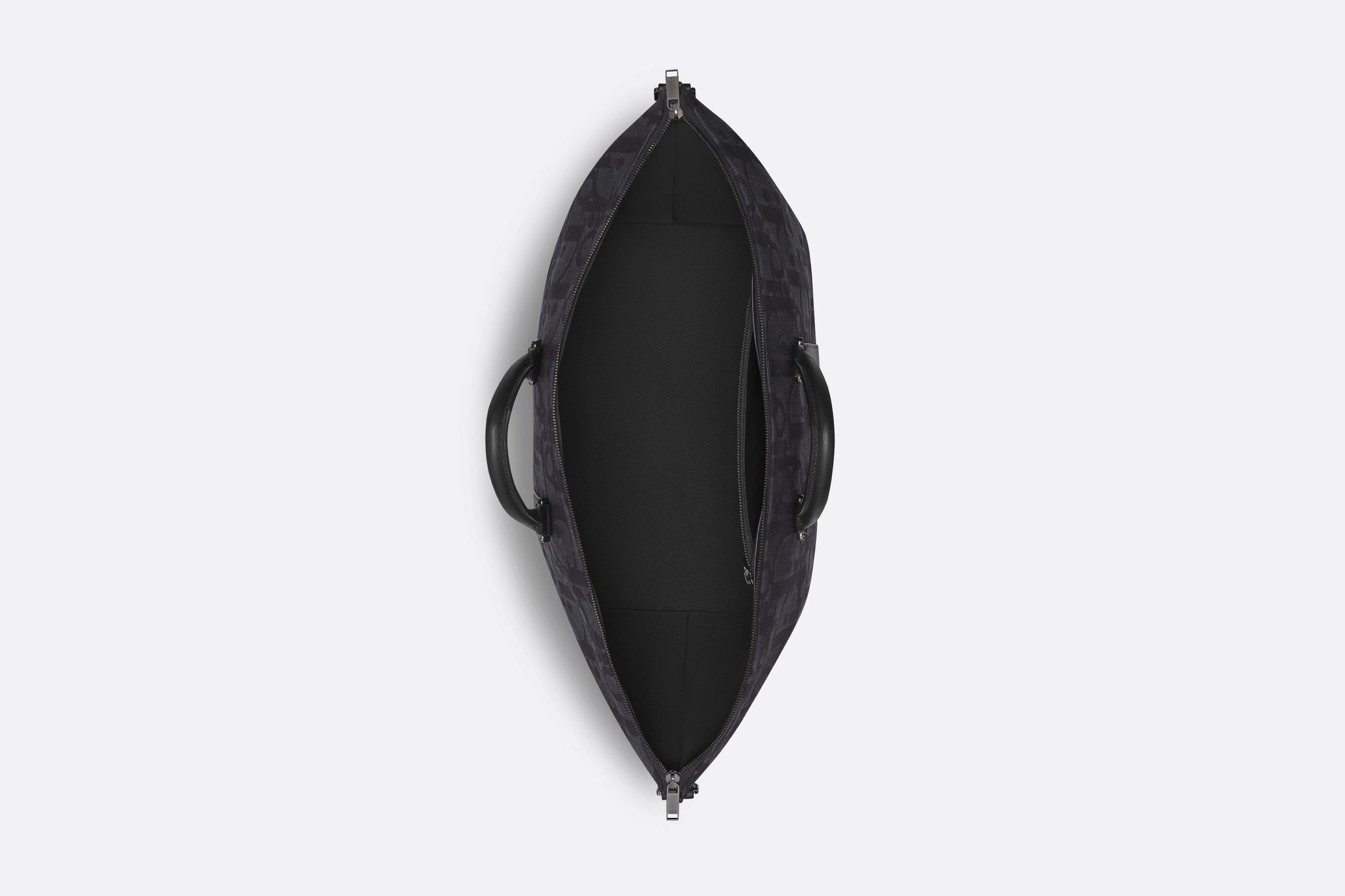 Weekender 40 Bag Beige and Black Maxi Dior Oblique Jacquard