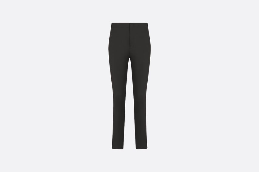 Fitted Pants • Black Stretch Cotton Gabardine