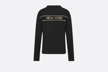 Load image into Gallery viewer, Embroidered Sweater • White Technical Cashmere Knit with Gold-Tone Signature
