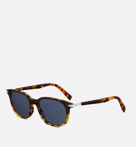 DiorBlackSuit S12I BioAcetate • Gradient Brown Tortoiseshell-Effect Square Sunglasses