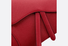 Load image into Gallery viewer, Saddle Bag with Strap • Amaryllis Red Grained Calfskin
