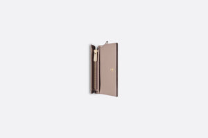 Lady Dior Mini Wallet • Warm Taupe Cannage Lambskin