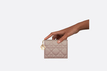 Load image into Gallery viewer, Lady Dior Mini Wallet • Warm Taupe Cannage Lambskin
