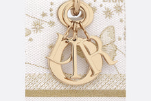 Load image into Gallery viewer, Medium Lady D-Lite Bag • Gold-Tone and White Butterfly Zodiac Embroidery
