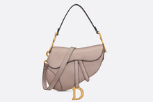 Load image into Gallery viewer, Saddle Bag with Strap • Warm Taupe Grained Calfskin
