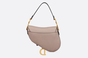 Saddle Bag with Strap • Warm Taupe Grained Calfskin