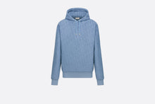 Load image into Gallery viewer, Dior Oblique Relaxed-Fit Hooded Sweatshirt • Blue Terry Cotton Jacquard
