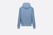 Load image into Gallery viewer, Dior Oblique Relaxed-Fit Hooded Sweatshirt • Blue Terry Cotton Jacquard
