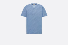Load image into Gallery viewer, Dior Oblique Relaxed-Fit T-Shirt • Blue Cotton Jacquard
