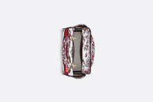 Load image into Gallery viewer, Medium Lady D-Lite Bag • White and Red Le Cœur des Papillons Embroidery
