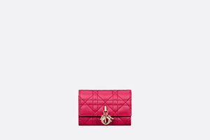 My Dior Glycine Wallet • Passion Pink Cannage Lambskin