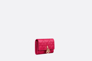 My Dior Glycine Wallet • Passion Pink Cannage Lambskin