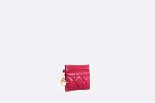 Load image into Gallery viewer, Lady Dior Five-Slot Card Holder • Passion Pink Patent Cannage Calfskin
