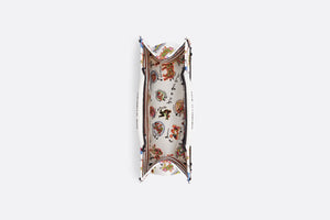 Medium Dior Book Tote • White Multicolor Dragon Zodiac Embroidery (36 x 27.5 x 16.5 cm)