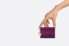 Load image into Gallery viewer, Lady Dior Five-Slot Card Holder • Mulberry Cannage Lambskin

