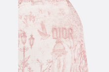 Load image into Gallery viewer, Baby Loose-Fitting Pants • Ivory Satin-Finish Voile with Pale Pink Toile de Jouy Paris Print
