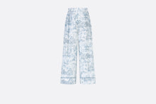 Load image into Gallery viewer, Kid&#39;s Loose Pants • Ivory Satin-Finish Voile with Blue Toile de Jouy Paris Print
