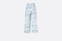 Load image into Gallery viewer, Kid&#39;s Loose Pants • Ivory Satin-Finish Voile with Blue Toile de Jouy Paris Print
