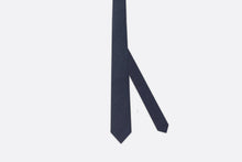 Load image into Gallery viewer, Dior Oblique Tie • Blue and Black Silk
