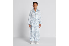 Load image into Gallery viewer, Kid&#39;s Shirt • Ivory Satin-Finish Voile with Blue Toile de Jouy Paris Print

