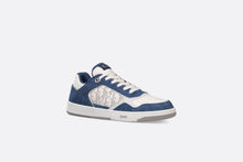 Load image into Gallery viewer, B27 Low-Top Sneaker • White Smooth Calfskin, Blue Denim and White Dior Oblique Galaxy Leather
