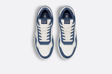 Load image into Gallery viewer, B27 Low-Top Sneaker • White Smooth Calfskin, Blue Denim and White Dior Oblique Galaxy Leather
