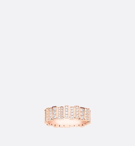 GEM DIOR Ring • Pink Gold and Diamonds