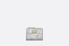 Load image into Gallery viewer, 30 Montaigne Dahlia Wallet • Gray Toile de Jouy Reverse Jacquard
