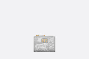 30 Montaigne Dahlia Wallet • Gray Toile de Jouy Reverse Jacquard